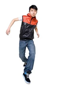 A Guy Hip Hop Dancing Stock Photos