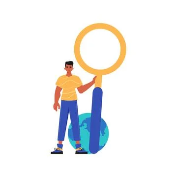 The Guy is holding a gust up sector field looking methamphetamine in his hand Stock Illustration