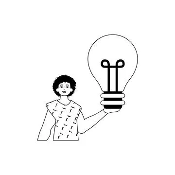 The Guy is holding a lightly drop light bulb . appraisal concept . bootleg .. Stock Illustration