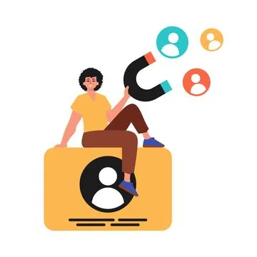 The guy holds a attract chat up in his bury , which attracts affair. Trendy s Stock Illustration