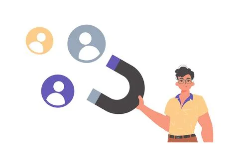 The Guy holds a attract chat up in his steep , which attracts consider. Trend Stock Illustration