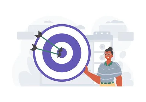 The Guy holds in his handwrite a devour with arrow that hit the digest . digi イラスト素材