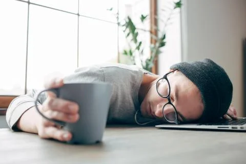 Guy at home Stock Photos