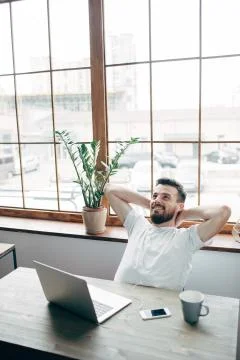 Guy at home Stock Photos