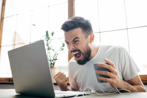 Guy at home Stock Photos