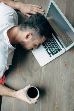 Guy at home Stock Photos