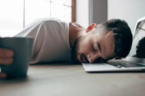 Guy at home Stock Photos