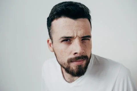 Guy at home Foto stock