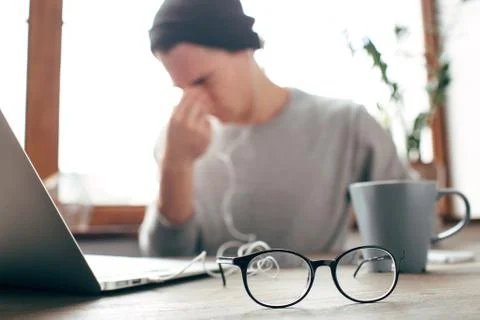 Guy at home Stock Photos