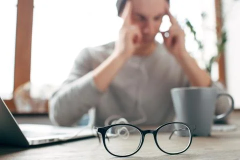 Guy at home Stock Photos