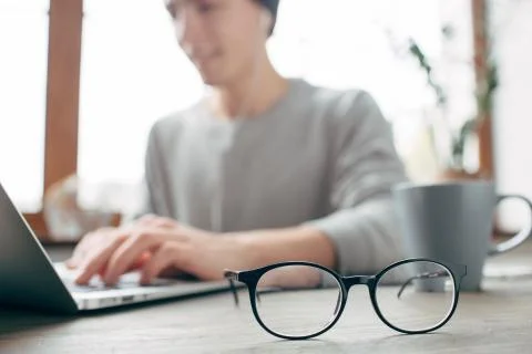 Guy at home Stock Photos