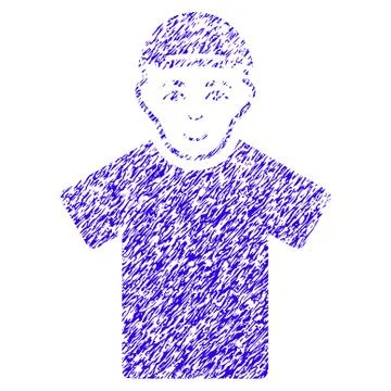 Guy Icon Grunge Watermark Stock Illustration