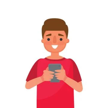 Guy icon on a white background. Vector illustration. Stock Illustration