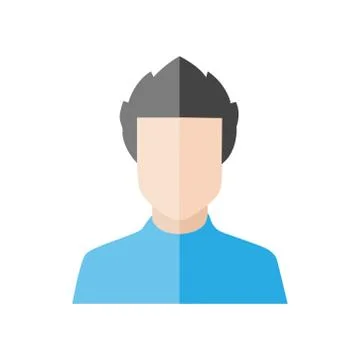Guy icon on a white background. Vector illustration. Stock Illustration
