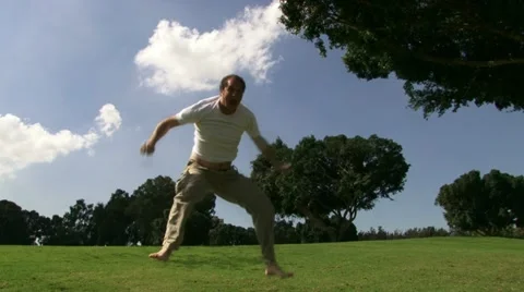 Guy Jumping Slow Motion Stock Footage 20510207