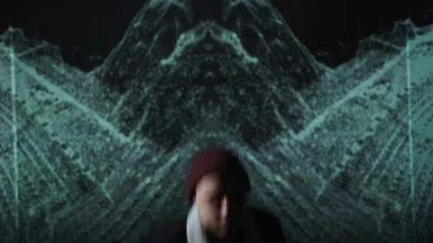 Guy jumps up Stock Footage 80516669