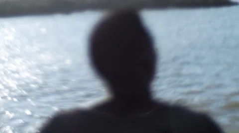 Guy looking at the seashore 02 Видео 67532017