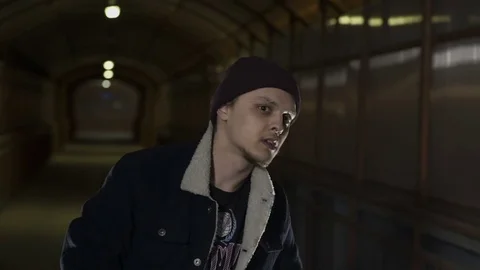 Guy looks behind the operator Stock Footage 80481293