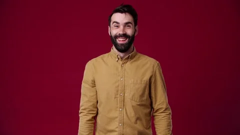 The guy looks at the camera and shows that everything is fine Stock Footage 165620434