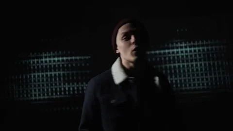 Guy makes different body movements Stock Footage 80467795