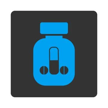 Guy Medicine Rounded Square Button Illustrazione stock