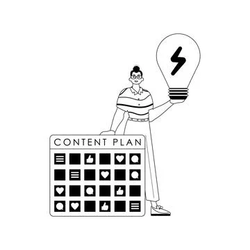 Guy , message plan and fall clean bulb . adequate to of sociable vane . sum.. 스톡 일러스트