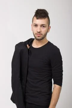 Guy with mohawk Stock Photos