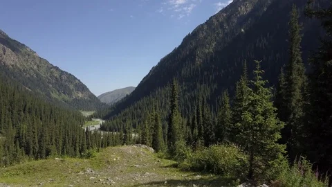 Guy in mountain Stock Footage 81105458