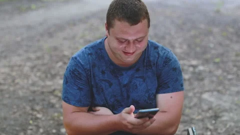 Guy with a phone Video stock 134706121