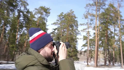 Guy photographer Stock Footage 174590688