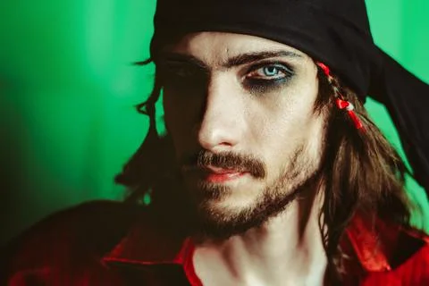 The guy with the pirate makeup Photos