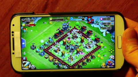 Guy play into phone game. HD Stock-Footage 48250819