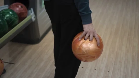 The guy playing in bowling Stock Footage 99044260