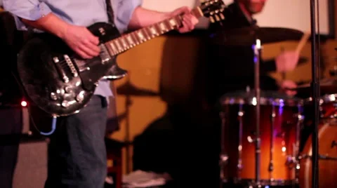 Guy playing guitar Video stock 7899737