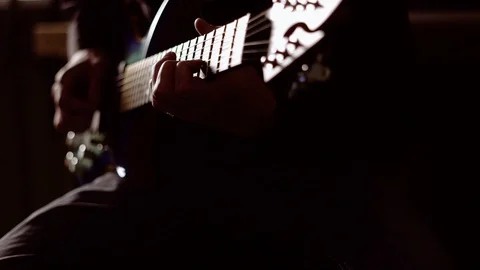 The guy playing the guitar IN the RECORDING STUDIO 스톡 동영상 108376302