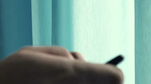 Guy playing on the phone. close up Stock Footage 152077688