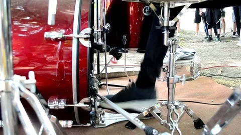 The guy plays the drum Stock Footage 73908760