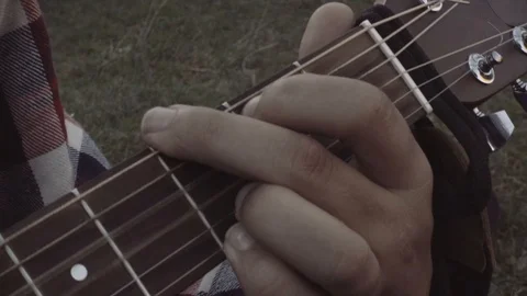 Guy plays guitar Stock Footage 97278027
