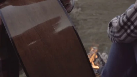 Guy plays guitar Stock Footage 97278039