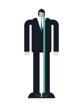 Guy pukes. Man Vomiting. Vomit isolated. spew spue vector texture Illustrazione stock