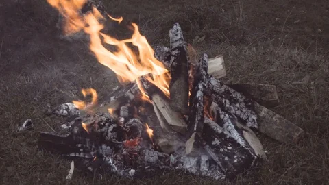 Guy puts out a fire Stock Footage 97278082