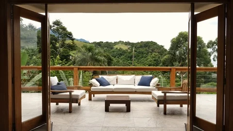 Guy relaxing on vacation Stock Footage 94019742