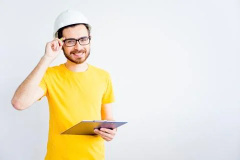 Guy with repair rools Stock Photos