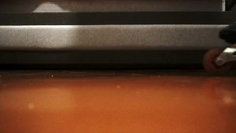 The guy rides on roller skates in front of the camera 스톡 동영상 85601832