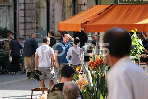 Guy Ritchie filming in Rome (The director on set, Man from U.N.C.L.E)