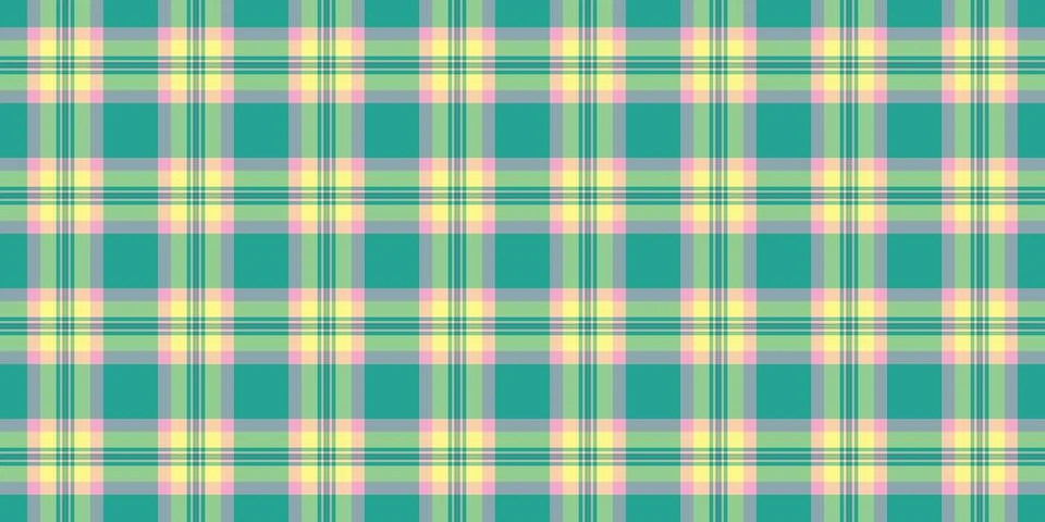 Guy seamless vector texture, attire pattern textile check. Wide plaid tarta.. Stock Illustration