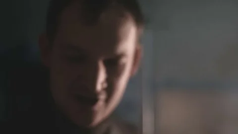 Guy shoots video from smartphone Stock Footage 76607628