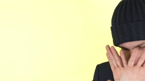 The guy shows his hands shooting is prohibited Stock Footage 101318648