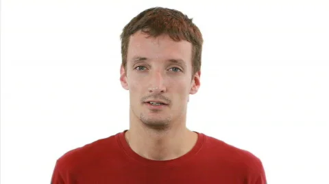 Guy is shutting his ears Video stock 800787