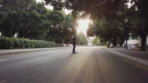 Guy on skateboard Stock Footage 83737994